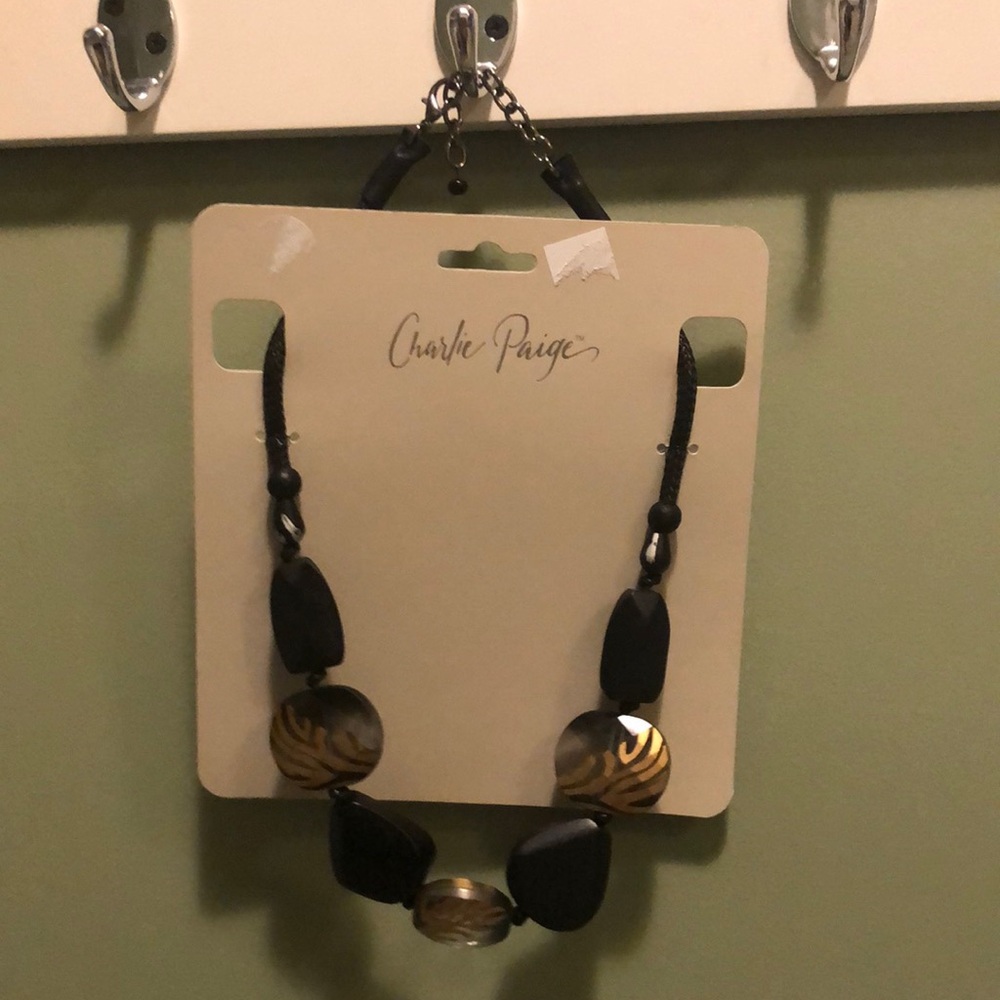 Charlie Paige Chunky necklace brown